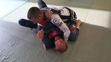 Side control escape to turtle