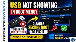 Fix Bootable USB Not Showing in BIOS/UEFI || Disable Secure Boot on Windows PC (Complete Guide)