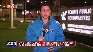 One teen dead, three others injured in shooting on Detroit's east side