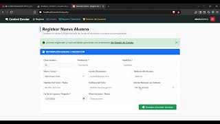 sistema escolar de control de pagos en php y mysql