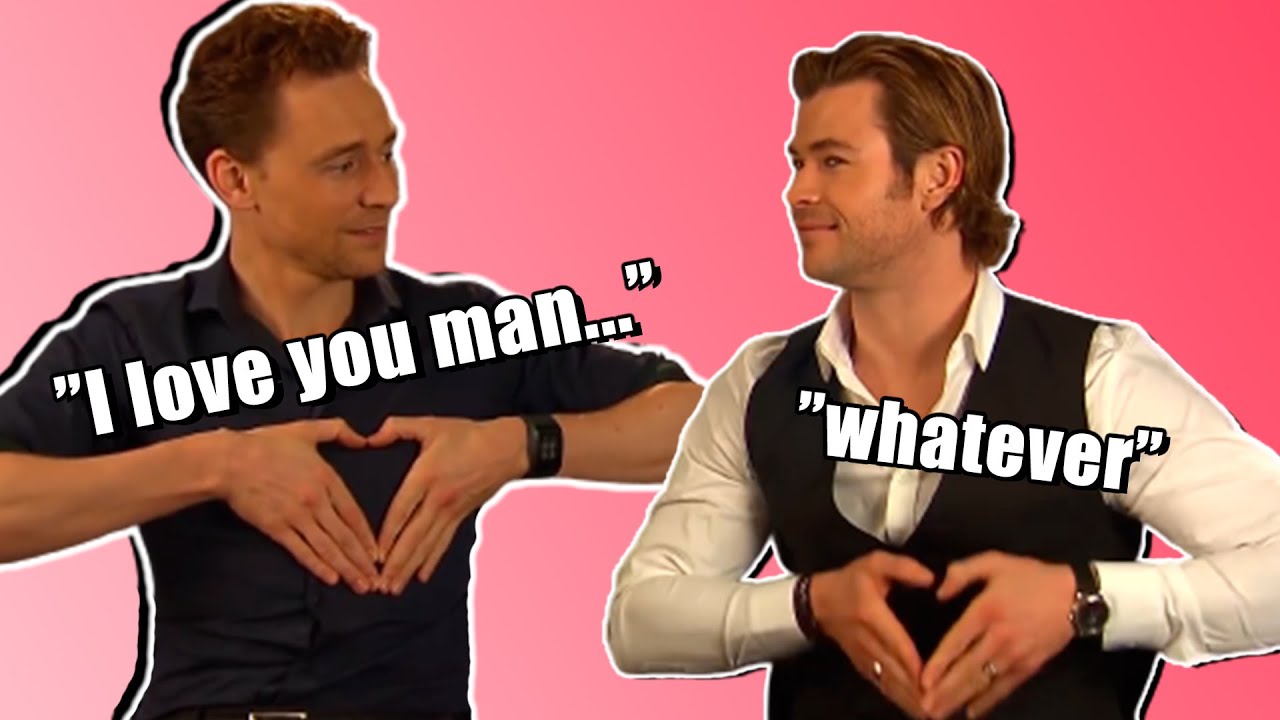 Том Хиддлстон и Крис Хемсворт были братьями в течение 10 минут подряд