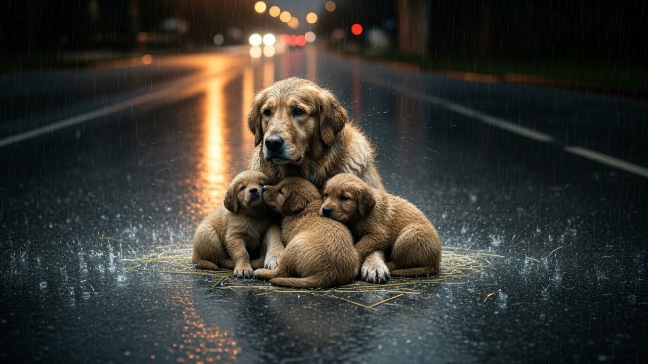 The Unseen Heroes: Mother and Puppy Rescuing Dogs from Natural Disaster Zones