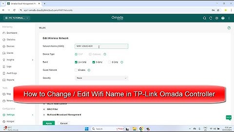 How to Change/Edit Wi-Fi Name in TP-Link Omada Controller | Change SSID in Omada
