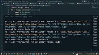 Koneksi Python Ke Database MySQL