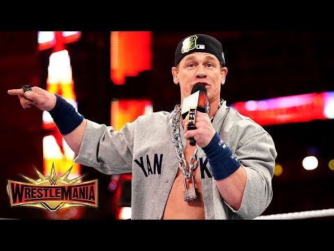 John Cena returns as the Dr. of Thuganomics to verbally assault Elias: WrestleMania 35 (WWE Network)