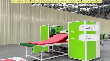 Automatic Polyethylene Foam Skiving Machine | Accurate Sheet Cutting & Conveyor System
