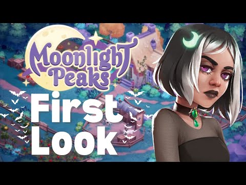 COZY and ADORABLE Supernatural Farming Sim | First Look at MOONLIGHT PEAKS Gameplay