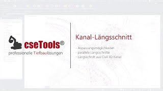 Csetools Längsschnitte Für Kanal Und Leitung