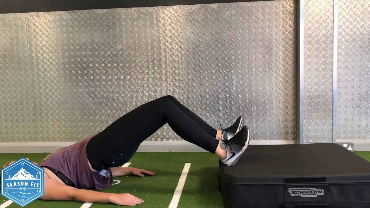 Glute Bridge Feet Raised YouTube