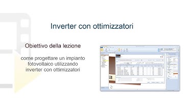Tutorial Solarius-PV - Inverter con ottimizzatori - ACCA software