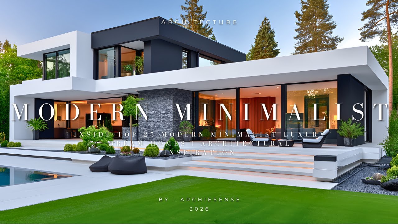 アート・デザイン・音楽 STUNNING HOUSES Top 25 Modern Minimalist Dream Houses with Rich Luxury Touch