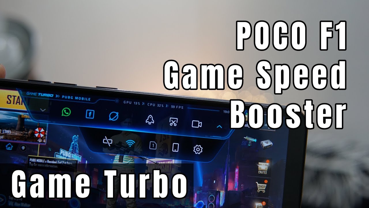 Xiaomi Game Speed Booster with Game Turbo on POCO F1 MIUI 10 | Demo with  PUBG Mobile Game - 