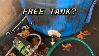 Mobile Detailing Water Tank Setup on a Budget