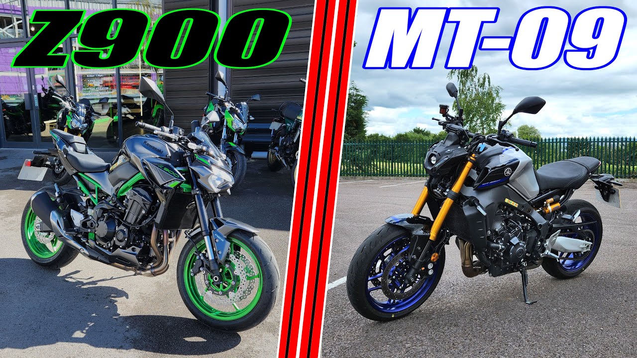 Kawasaki Z900 Vs Yamaha MT-09 Ride Review Comparison | ULTIMATE Naked Bike Shootout!
