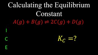 Calculating the Equilibrium Constant (K) | Intro to ICE Tables in Chemistry (Step-by-Step)