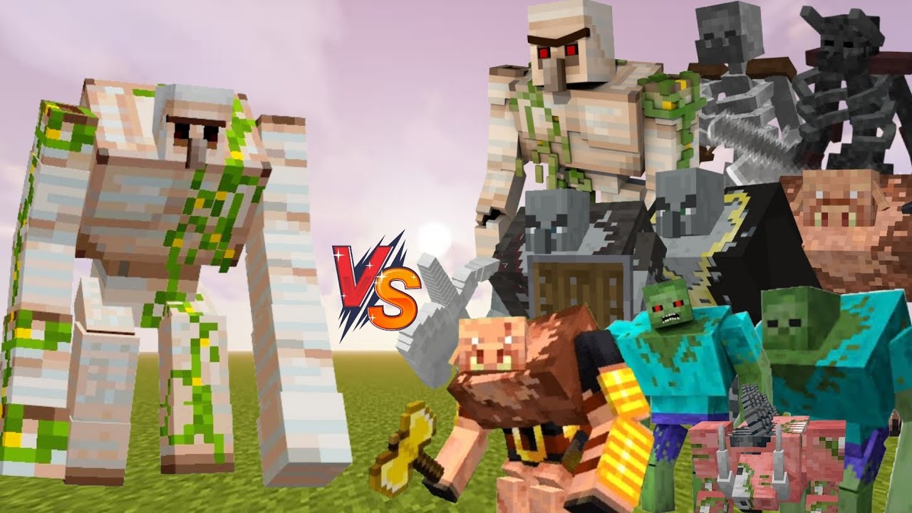 Mutant iron golem vs all mutant creatures in Minecraft - Mob battle ...