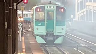 1200形(1B)1500形(1B)6:46発牟岐線各駅停車牟岐行き発車