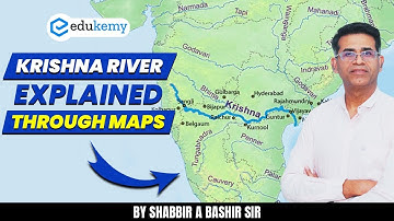 River Krishna: The Mighty Lifeline of Southern India | Shabbir Sir Explains Through Maps!