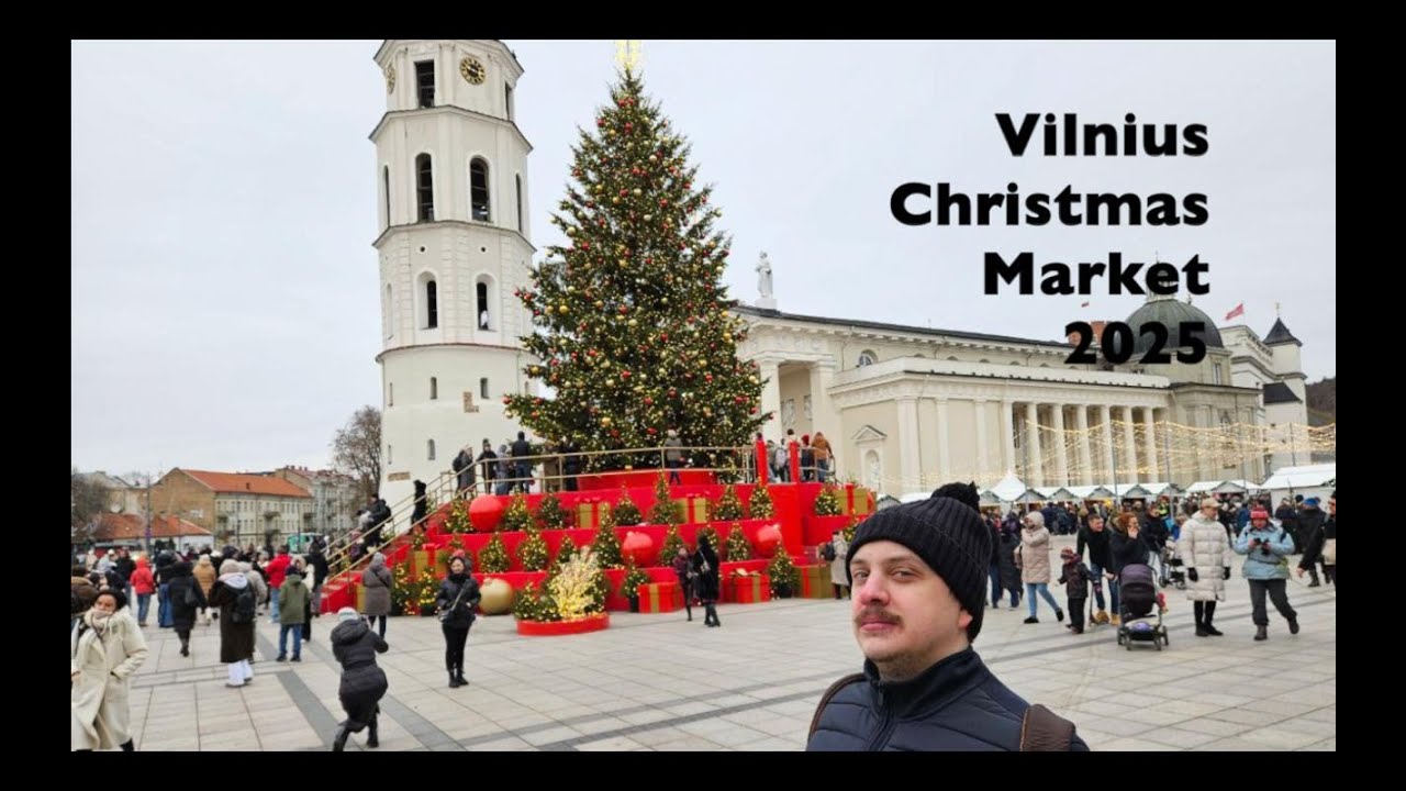 🎄 Рождественская ярмарка в Вильнюсе, декабрь 2025 года | Волшебная зимняя сказка в Литве ✨