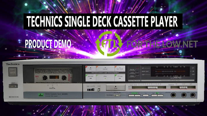 Technics RS-M235X Single Cassette Deck Player 2 motor MX Head DBX Product Demonstration