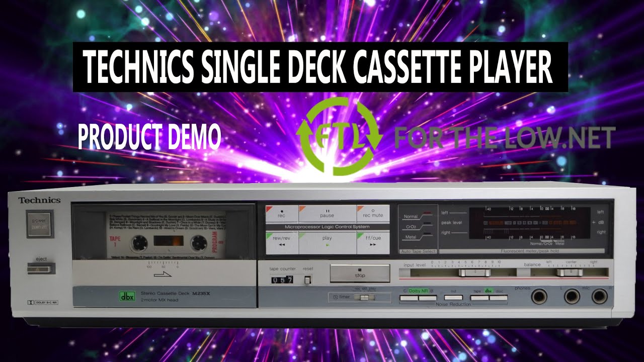 Technics RSM235X Single Cassette Deck Player 2 motor MX Head DBX