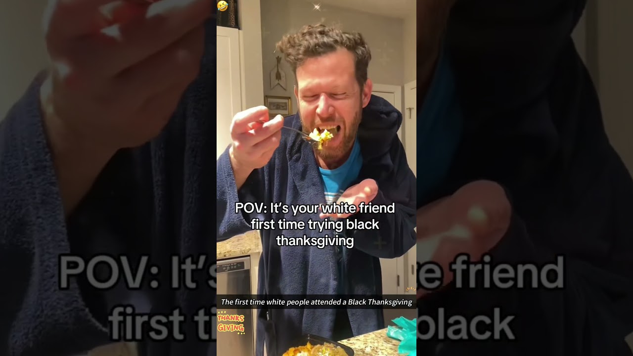 The first time white people celebrated Black Thanksgiving 😆