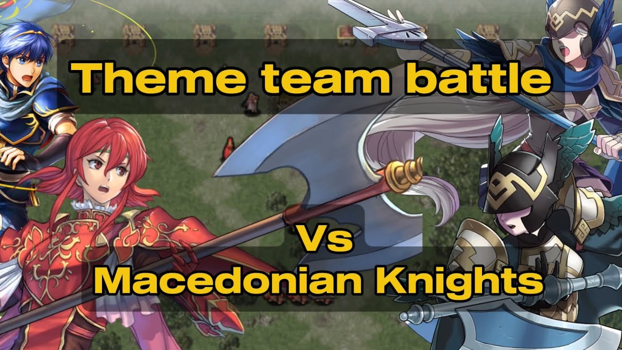 Marth ATTACKS Macedon! (A Fire Emblem Shadow dragon theme team battle)