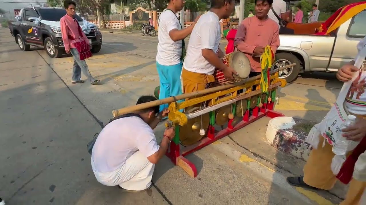 タイの祭り/メーホーンソーン県/ポーイサーンローン/1日目②/ประเพณีปอยส่างลอง/วัดปางล้อ/วันรับส่างลอง/ประเพณีไทใหญ่/กลองไทใหญ่