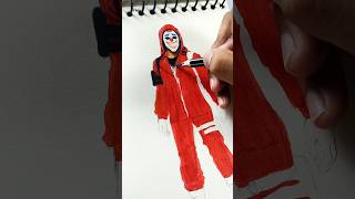 Free Fire Red Criminal bundle drawing ♥️