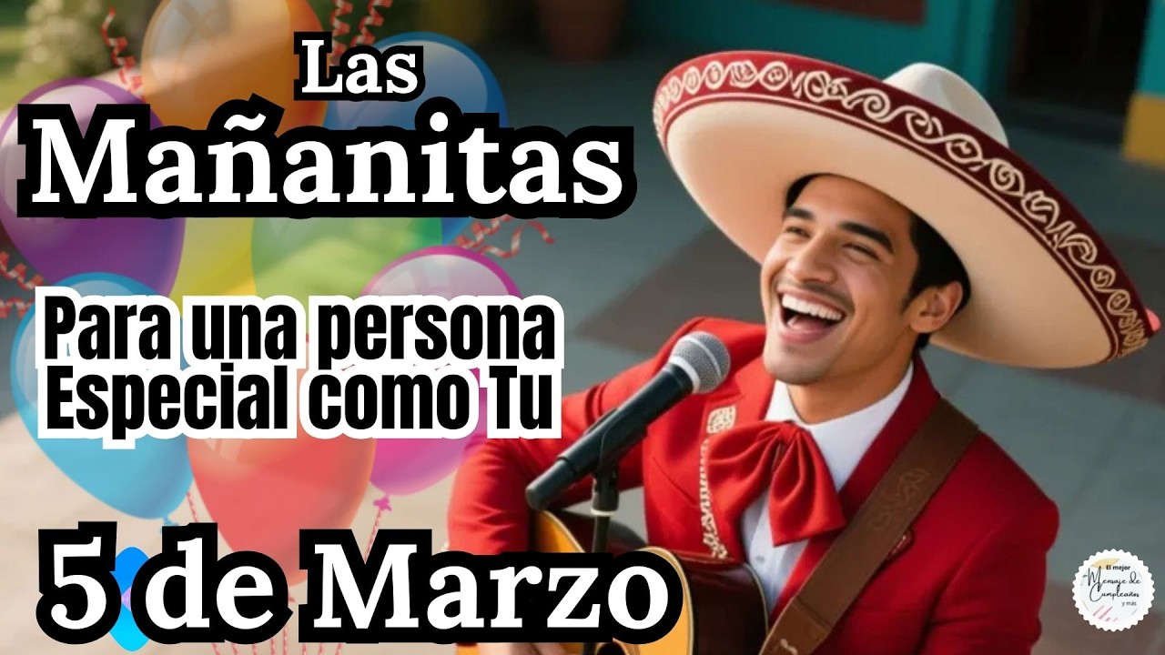 Las Mañanitas 5 de marzo con Mariachi🎂 | Feliz Cumpleaños | Cumpleaños Feliz  Canción Tradicional