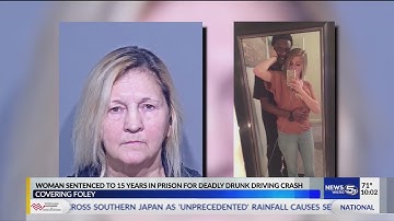 Woman sentenced to 15 years in prison for deadly drunk driving crash