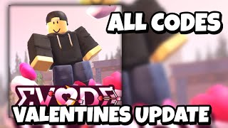WORKING CODES FOR VALENTINES &amp; LUNAR NEW YEAR UPDATE IN EVADE! ALL WORKING CODES FOR EVADE ROBLOX