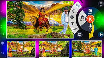Navratri special status video editing kinemaster | 3d natural status editing alight motion தமிழ்