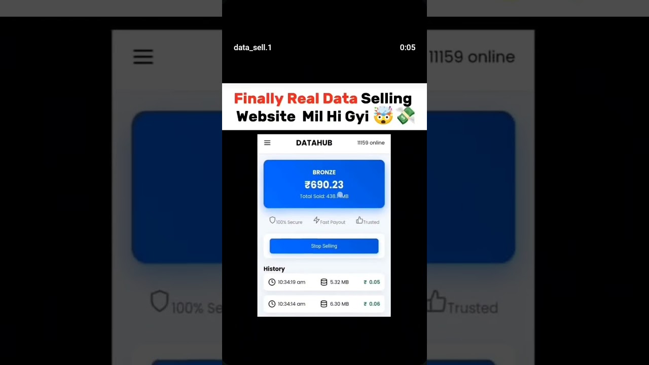 Verified seller Instagram id - datahub_org (datahub) data selling app 