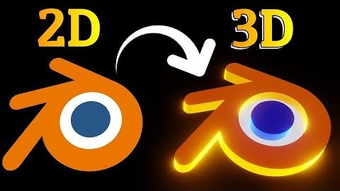 2D Image to 3D Model in Blender   Tutorial
