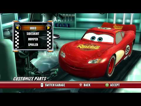 Cars: Race-O-Rama: Every Tuning Part and version of Lightning McQueen
