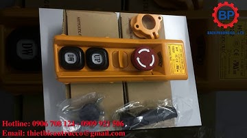 tay bấm điều khiển cầu trục 2 nút, 4 nút, 6 nút, 8 nút, 10 nút