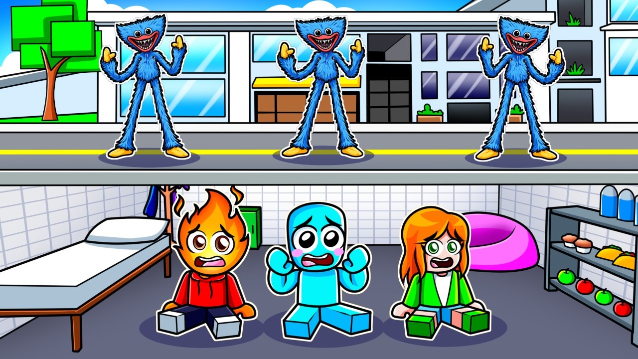 Construimos Un BUNKER para ESCONDERNOS de HUGGY WUGGY...