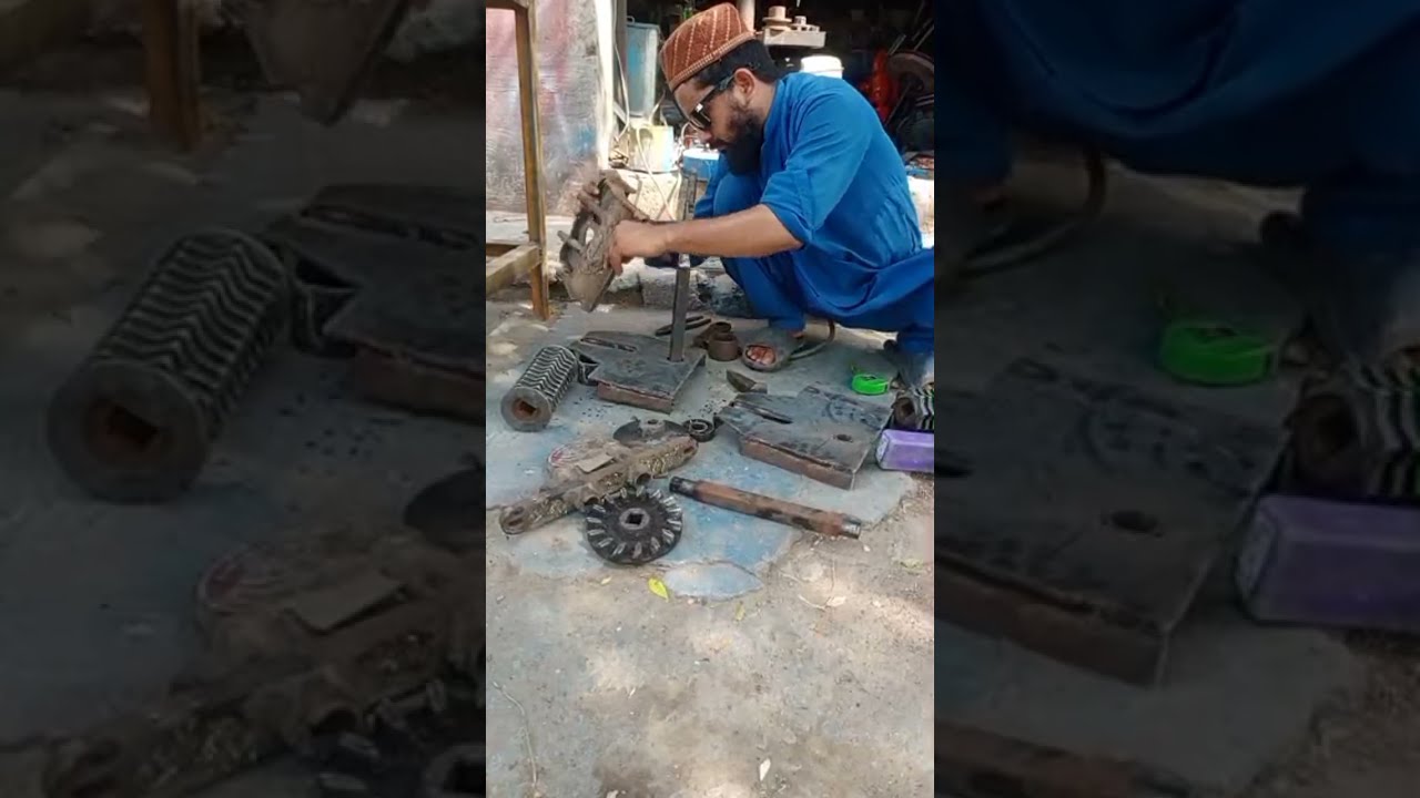 Grass chaff cutter machine for dairy farm/ home to make chaff cutter/ how to make toka machine/