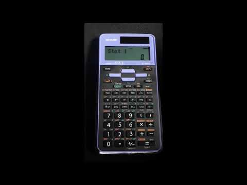 SHARP EL-506TS Calculator Stats Function Tutorial, input and delete data in Stats Mode