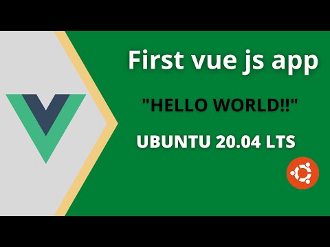 First Vue.js app in Ubuntu 20.04 LTS | vue create | vue cli | node | npm |Vue.js