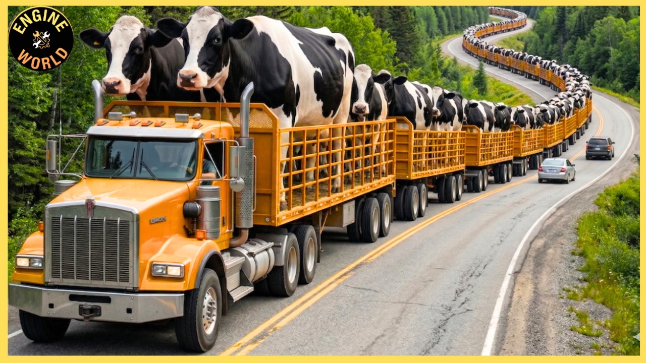 Transport 10M of Cows This Way — Farmers Raising Cows | Agriculture ...