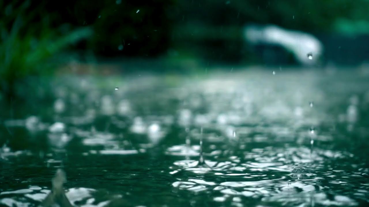 Satisfying rain video. Calm deep sleep satisfying rain video