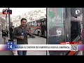Surco: balean a chofer de la empresa Nueva América