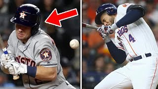 Are the houston astros getting hit by pitches on purpose? do you think
being purpose because of their cheating scand...