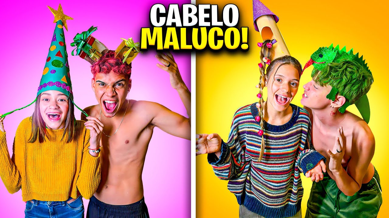 FIZEMOS O MELHOR CABELO MALUCO DE CASAL!!