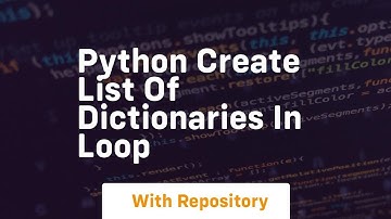 python create list of dictionaries in loop