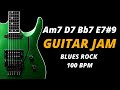 ฺBlues Rock Backing Track | A Blues | 100 BPM | Jam Track