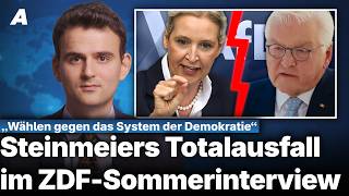 Unglaubliche Entgleisung: Steinmeier blamiert sich bei ZDF-Sommerinterview