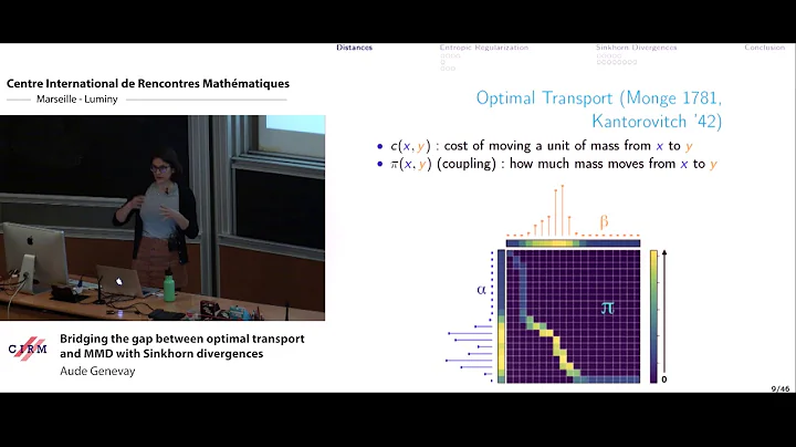 Aude Genevay: Bridging the gap between optimal transport and MMD with Sinkhorn divergences